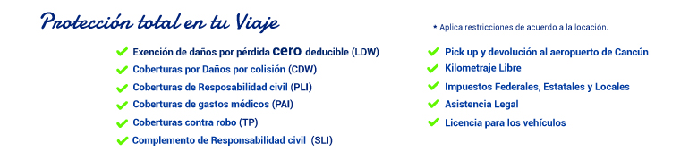 Renta de autos econ�micos Todo Incluido en Canc�n, Playa del Carmen y Riviera Maya